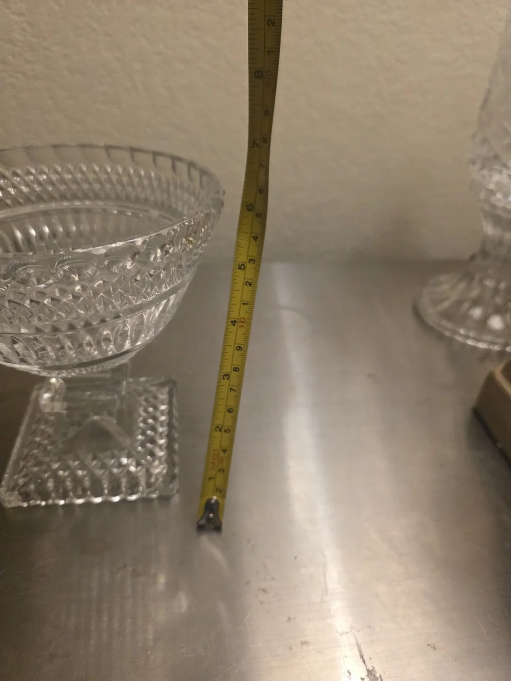 Anne Hutte Bleikristall 24% Lead Crystal Pedestal Compote Bowl